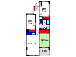 ティアラ豊中の物件間取画像